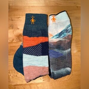 Smartwool Ski Targeted Cushion Pattern Over The Calf Socks Bundle of Two Size XL